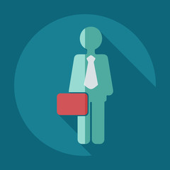Flat modern design with shadow icons business icon