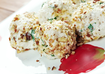 Cheese appetizer for Cretan