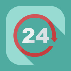 Flat concept, set modern design with shadow marketing sales