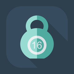 Flat modern design with shadow icon weight