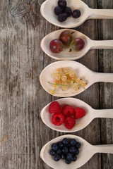 Different ripe berries