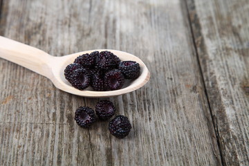 Ripe blackberries