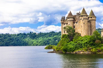 Foto auf Acrylglas Schloss Chteau de Val - beeindruckende mittelalterliche Burg Frankreichs