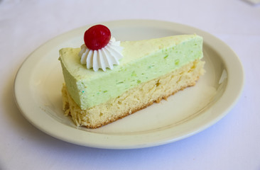 Pistachio cheesecake