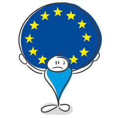 Stick Figure Series Blue © strichfiguren.de