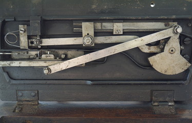 Vintage sewing machine internal mechanism