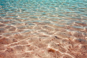 transparent water in the sea