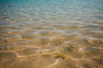 transparent water in the sea