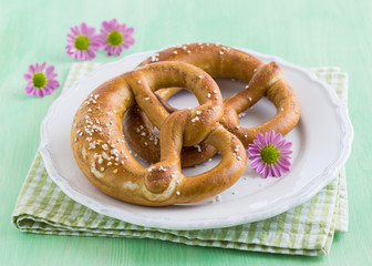 Salted Bavarian pretzel 