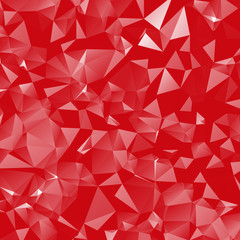 Fototapeta premium Red abstract polygon pattern
