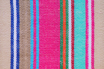 Detail of striped fabric texture