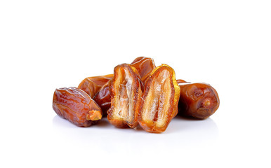 Date fruit isolated on white background