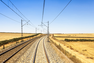 Fototapeta na wymiar Railway in Morocco