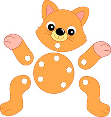 gatto da costruire