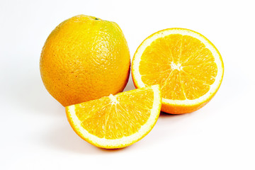 Naklejka na ściany i meble Orange fruit split