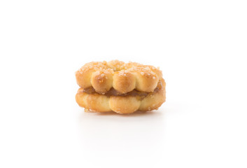 coconut biscuit with pineapple jam