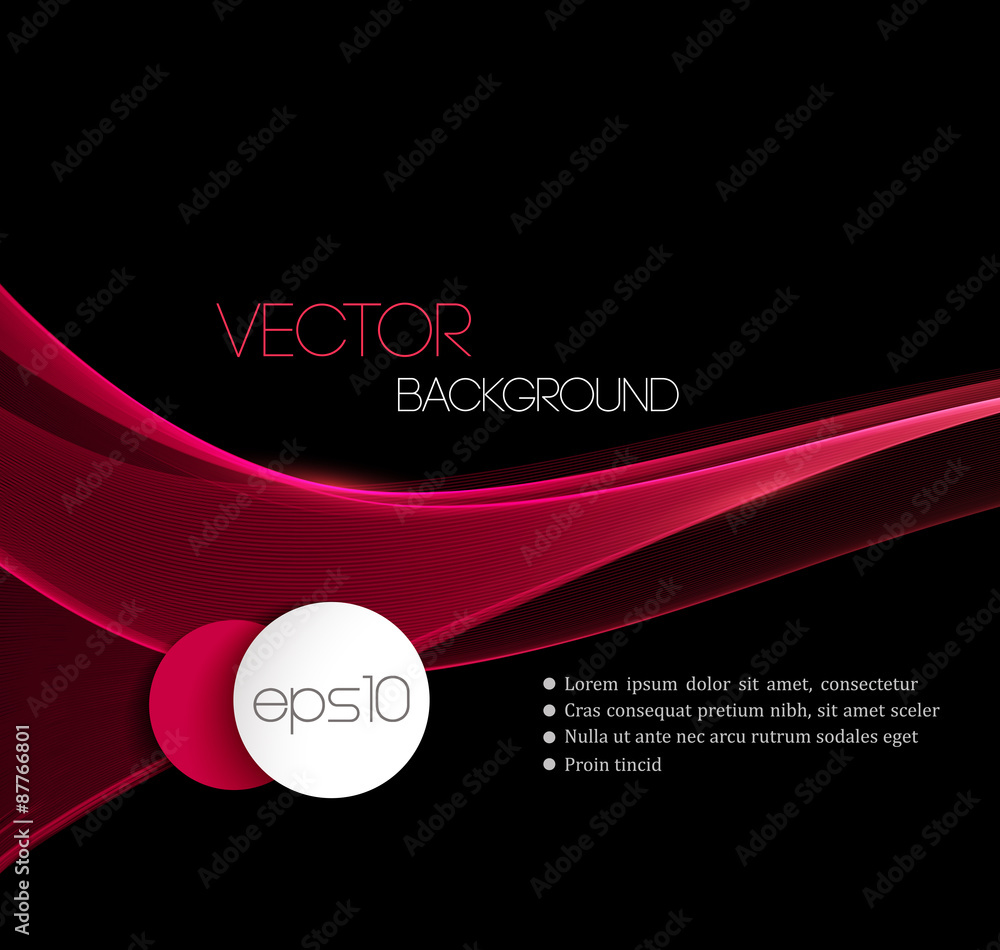 Aufkleber Smooth wave stream line abstract header layout. 