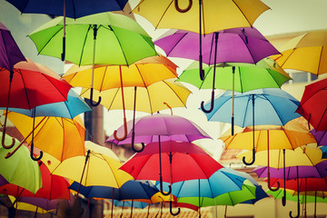 Obraz na płótnie Canvas Colorful Umbrellas