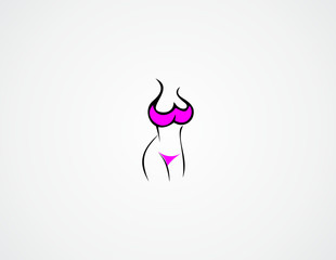 sexy bra bikini logo underwear