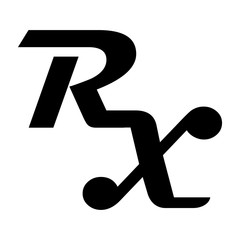Medicine symbol Rx prescription