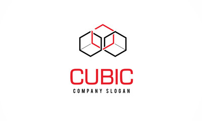 Fototapeta premium logo cubic