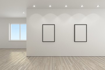 Leerer Raum mit Spots