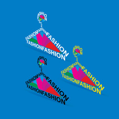 cloth hanger created with fashion vector 