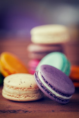 Delicious Sweet Colorful Macarons