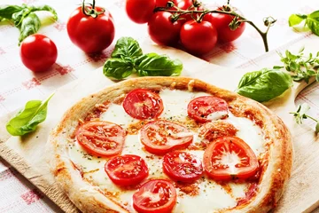 Abwaschbare Fototapete Pizzeria Pizza Margherita
