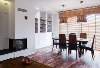 Fireplace in living room