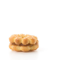 coconut biscuit with pineapple jam