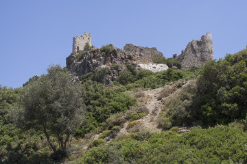 Fototapeta na wymiar Fortress of Feraklos