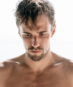 Serious Young Man With A Goatee