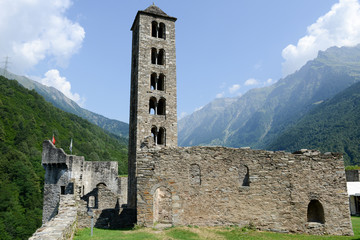 The castle of Mesocco, Switzerland