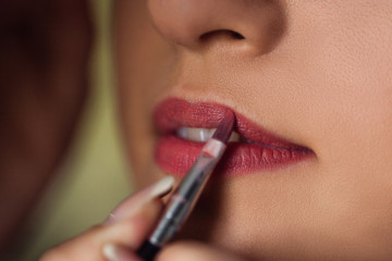 Close-up lipstick.