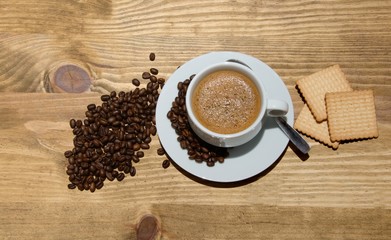 Coffee time with biscuits!