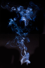 abstract photo of blue Smoke.