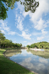 Fototapeta na wymiar View of park