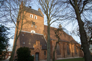 Fototapeta na wymiar Stadtkirche in Heiligenhafen an der Ostsee, Deutschland