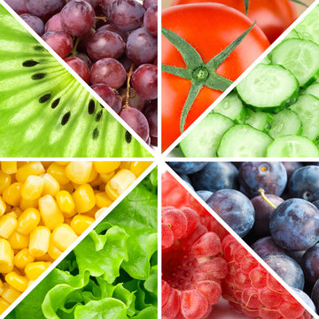 Fruits, berries and vegetables