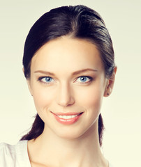 Happy smiling businesswoman