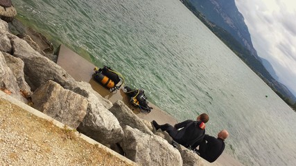 Départ en plongée,vacances sportives