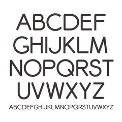Alphabet. Vector font