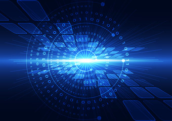 abstract vector hi speed internet technology background illustration