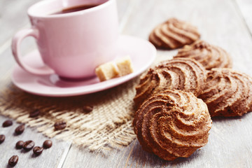 Cookies and cup of coffee