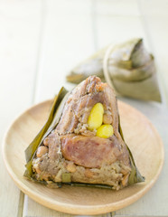 Chinese tradition food - steamed rice dumpling