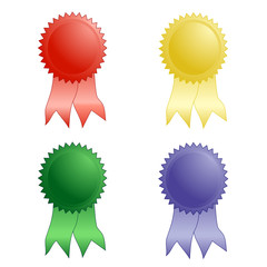 colored icons, badges, labels