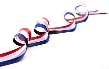 Fototapeta premium Colorful ribbons isolated on white