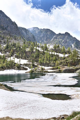 circuit tr&eacute;colpas National Park of Mercantour, department the Maritime Alps, France