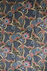 Naklejka premium Texture fabric of flowers for background